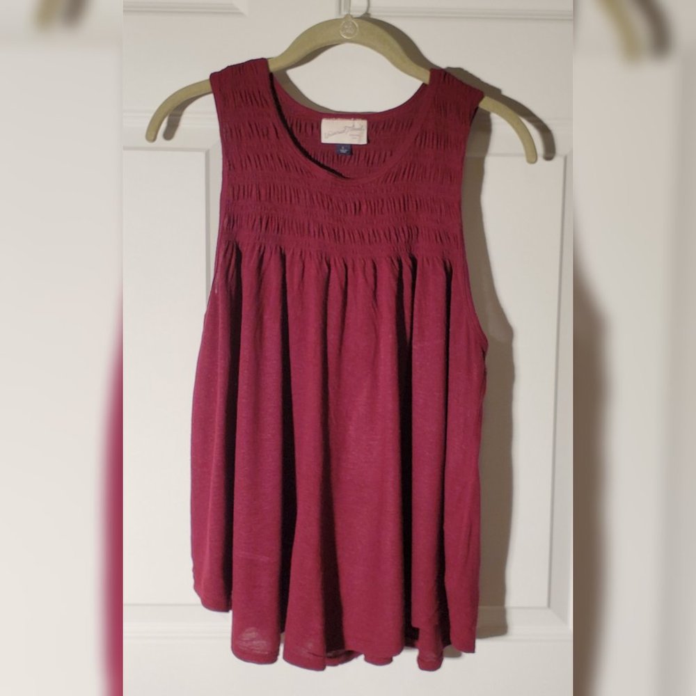 Burgundy tank top